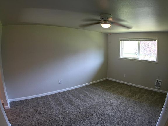 Master bedroom opens to large walk-in closet