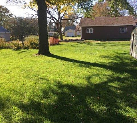 back yard with garden