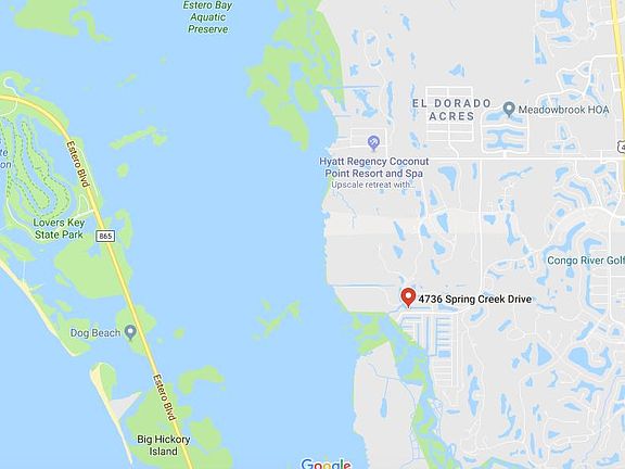 Close to Coconut Point Mall which has fabulous shopping, restaurants, theaters and local farmers markets and events