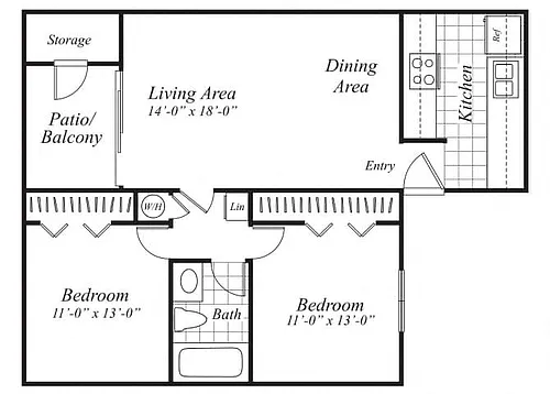 Floor plan B1 Market Rate