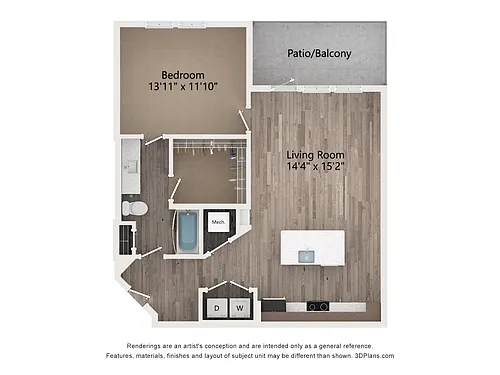 Floor plan Collins