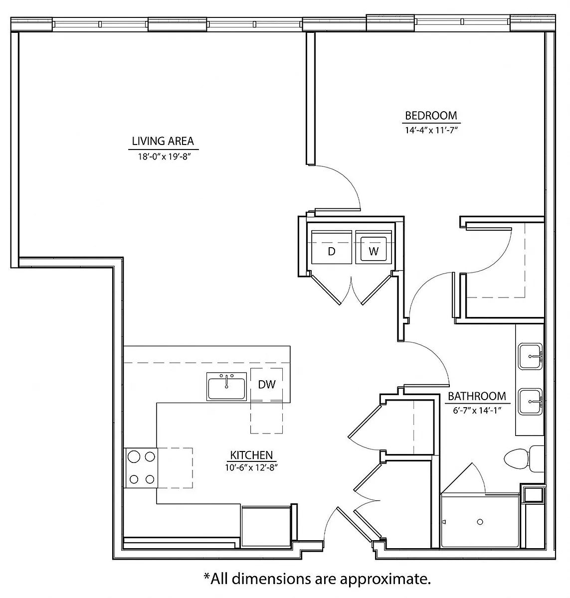 Floor plan 1J