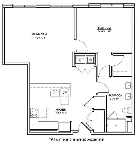 Floor plan 1J