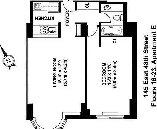 2nd image of 145 E 48th St APT 19E