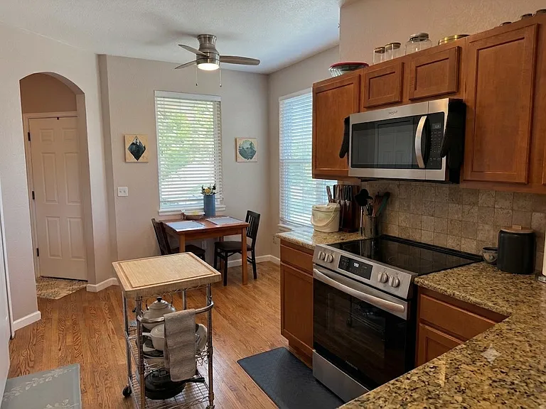 remodeled kitchen w/ newer stainless steel appliances
