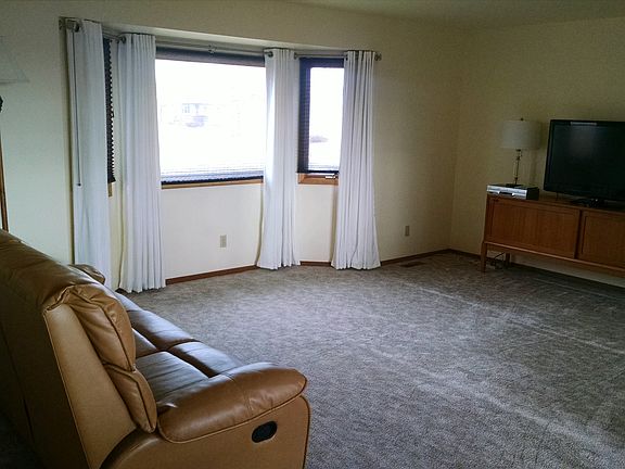 Living room with bay window