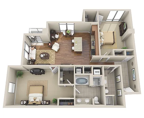 Floor plan B3