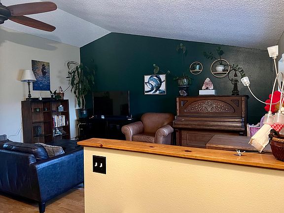 Entryway looking into living room