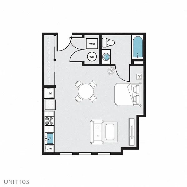 Floor plan Studio K