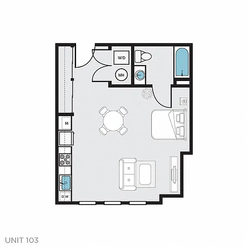 Floor plan Studio K