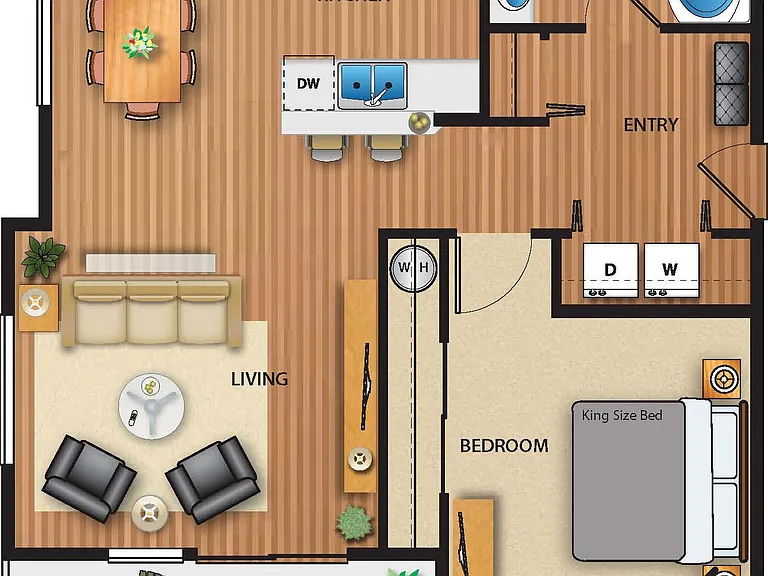 Woodland floor plan Park on 20th