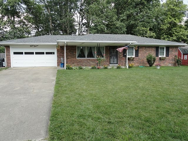 secluded brick ranch