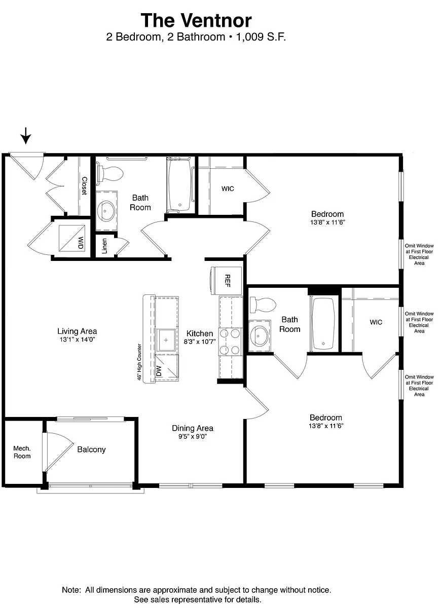 Floor plan Ventnor