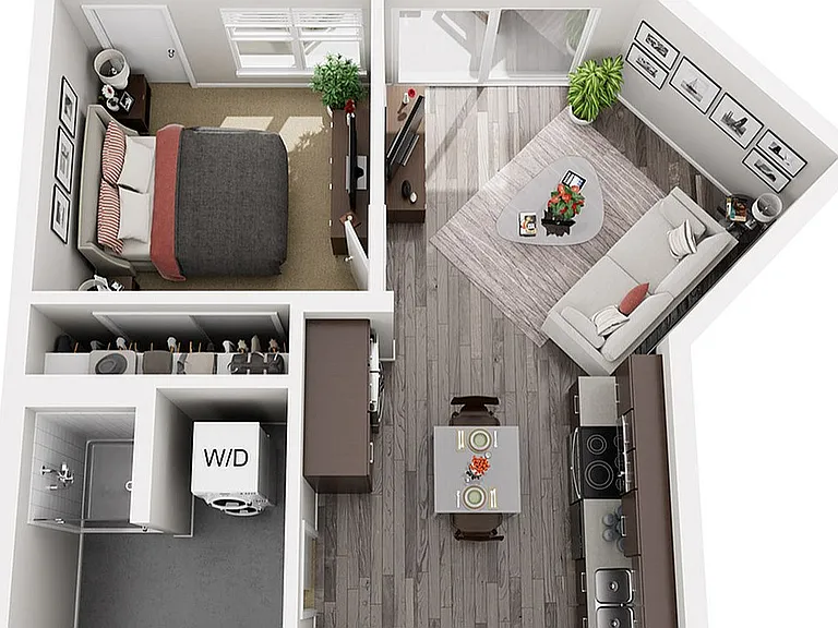 Floor Plan A4 | 22 Slate | Apartments in Madison, WI Floor Plan A4 | 22 Slate | Apartments in Madison, WI