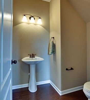 The Marion II Powder Room with pedestal sink