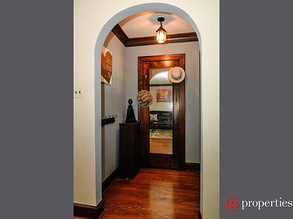 Foyer with coat closet