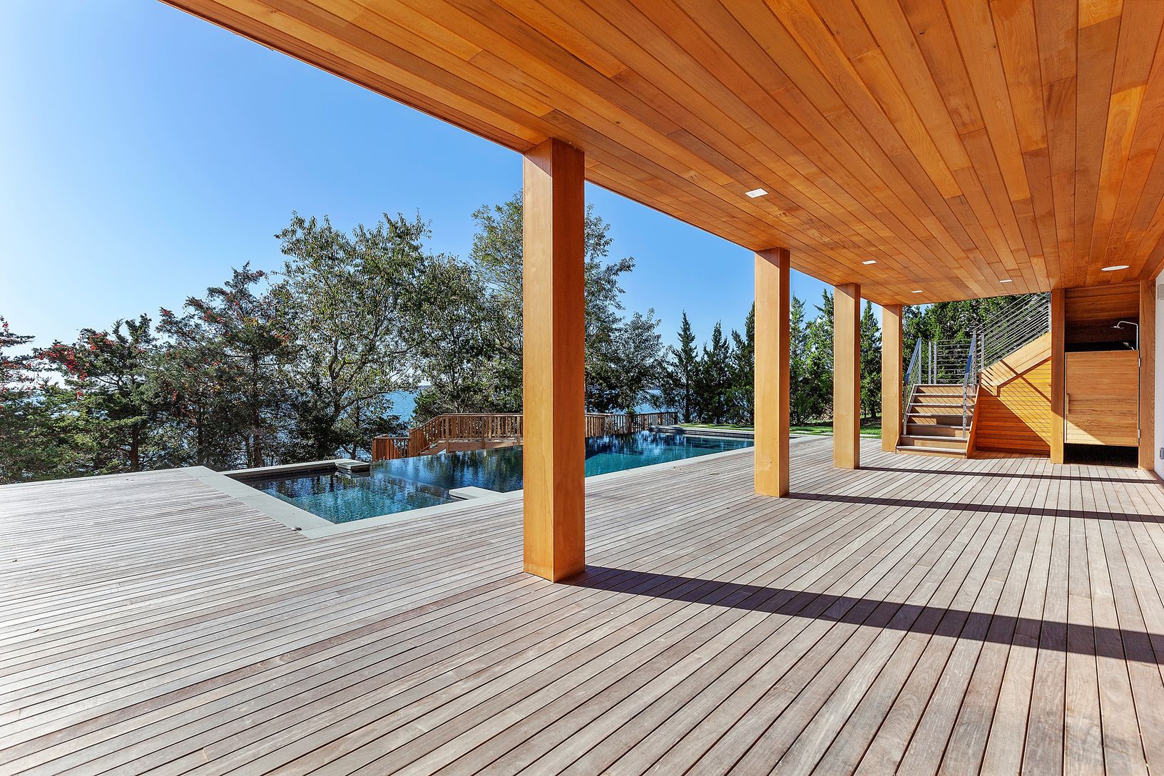  Lower level walk out and decking