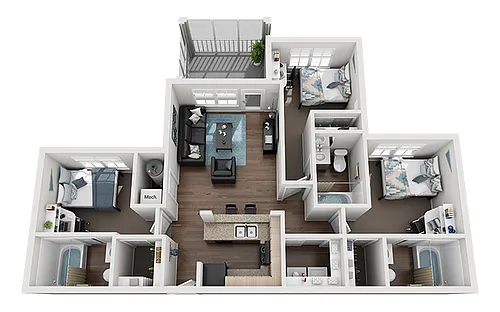Floor plan 3X3