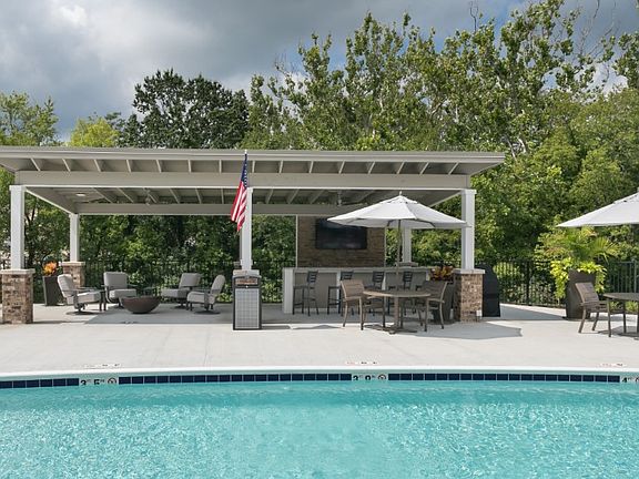 Gorgeous cabana with an outdoor TV