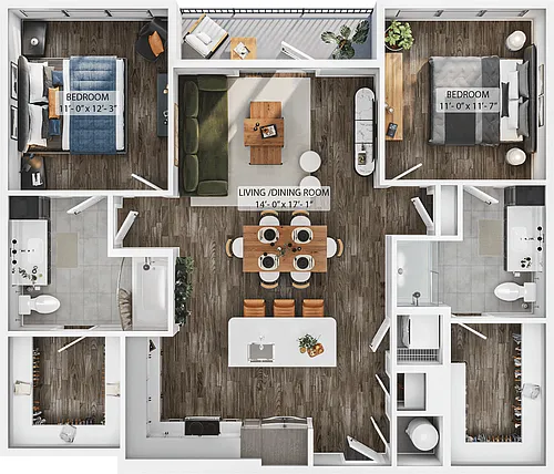 Floor plan B3