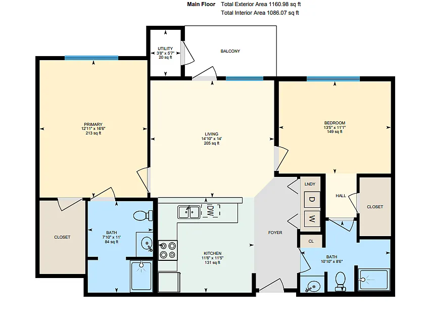 Floor plan 2Bedroom