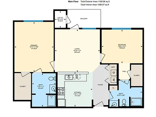 Floor plan 2Bedroom