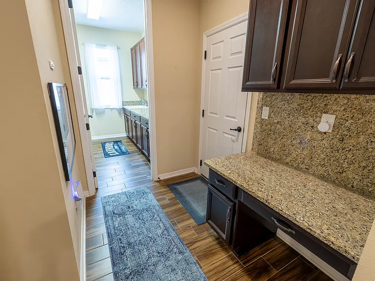 Utility Desk & Garage Entrance