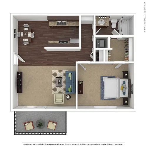 Floor plan 1 X 1