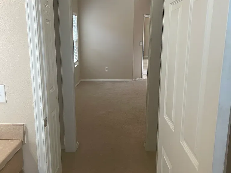 Master bedroom view from bathroom