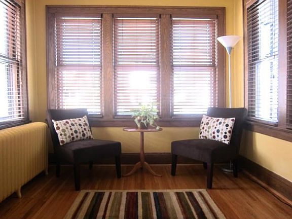 Relax in the sun room conveniently located off the living room.