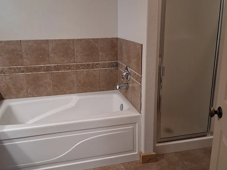 Master Bath, Soaking tub / Walk-in Shower