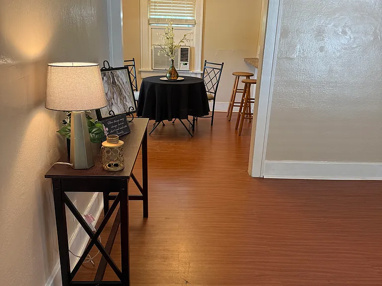 View from front door - furniture and decorative items not included
