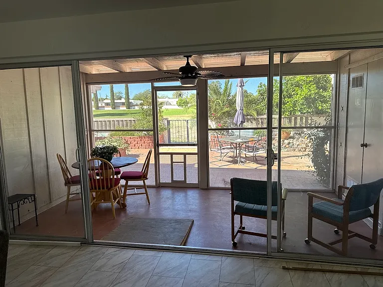 Enclosed screened Patio
