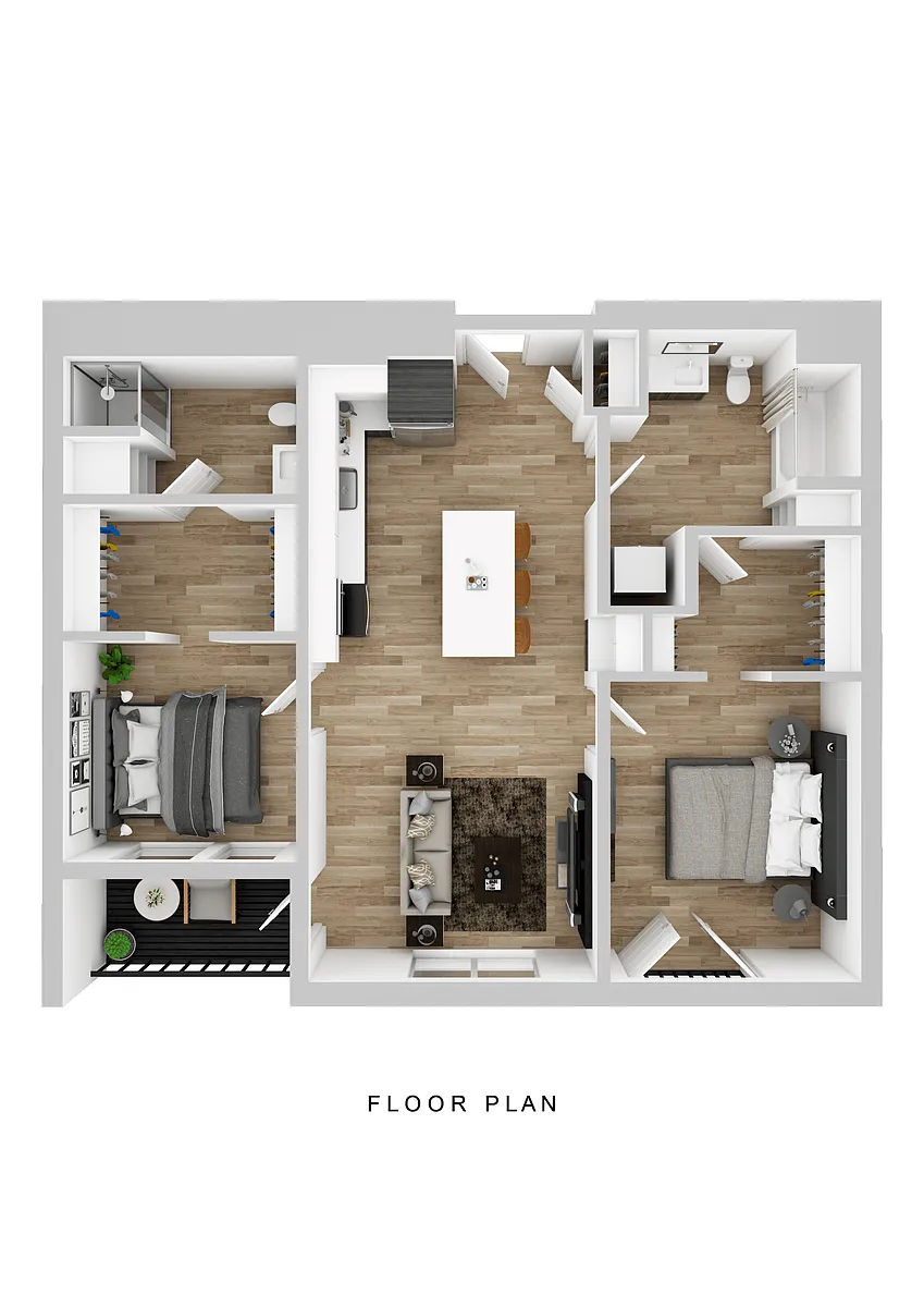 Floor plan Klipsan - 2 Bed B