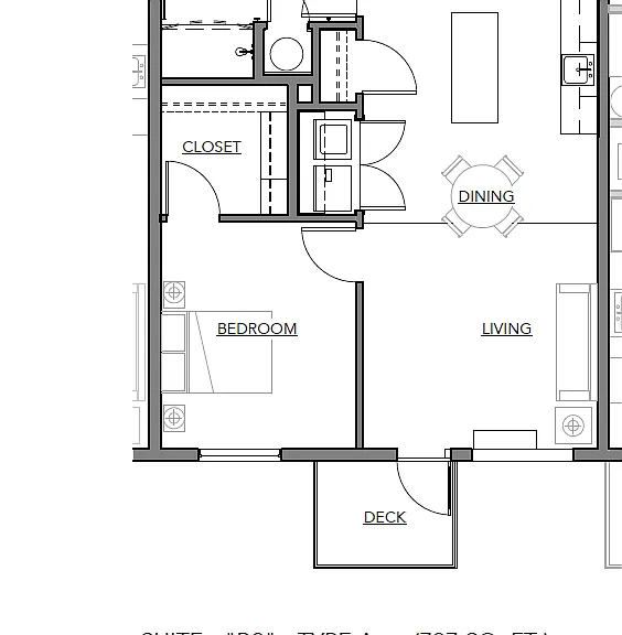 B2 - 797 sqft - Type A B2 - 797 sqft - Type A