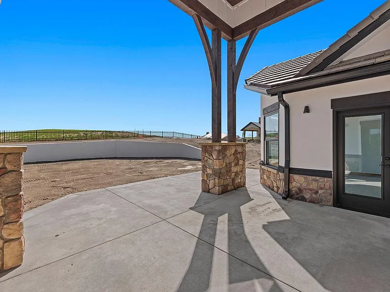 Covered patio
Landscaping has been completed
