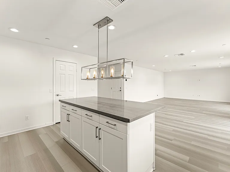Kitchen face to living room