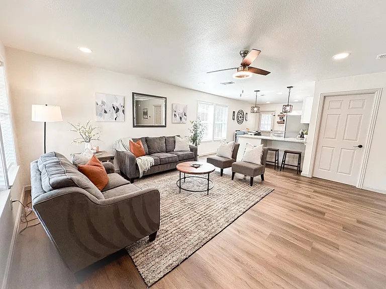 Open Concept Floor Plan Living Room