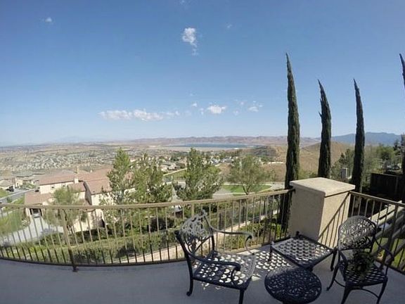 Balcony view of Lake Mathews