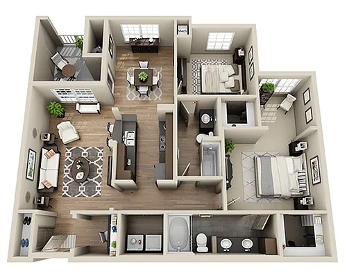 Floor plan Plan K (B2C)