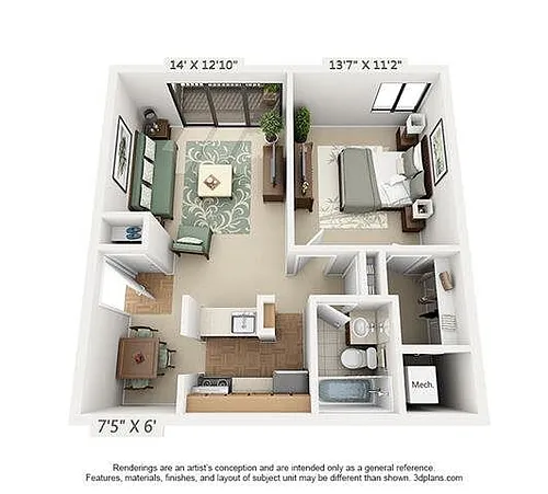 Floor plan 1A