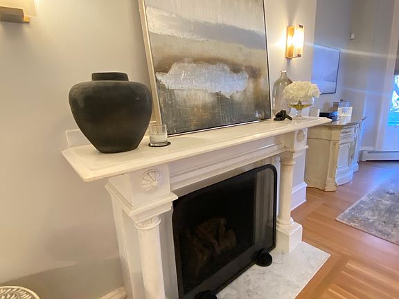 Living room fireplace