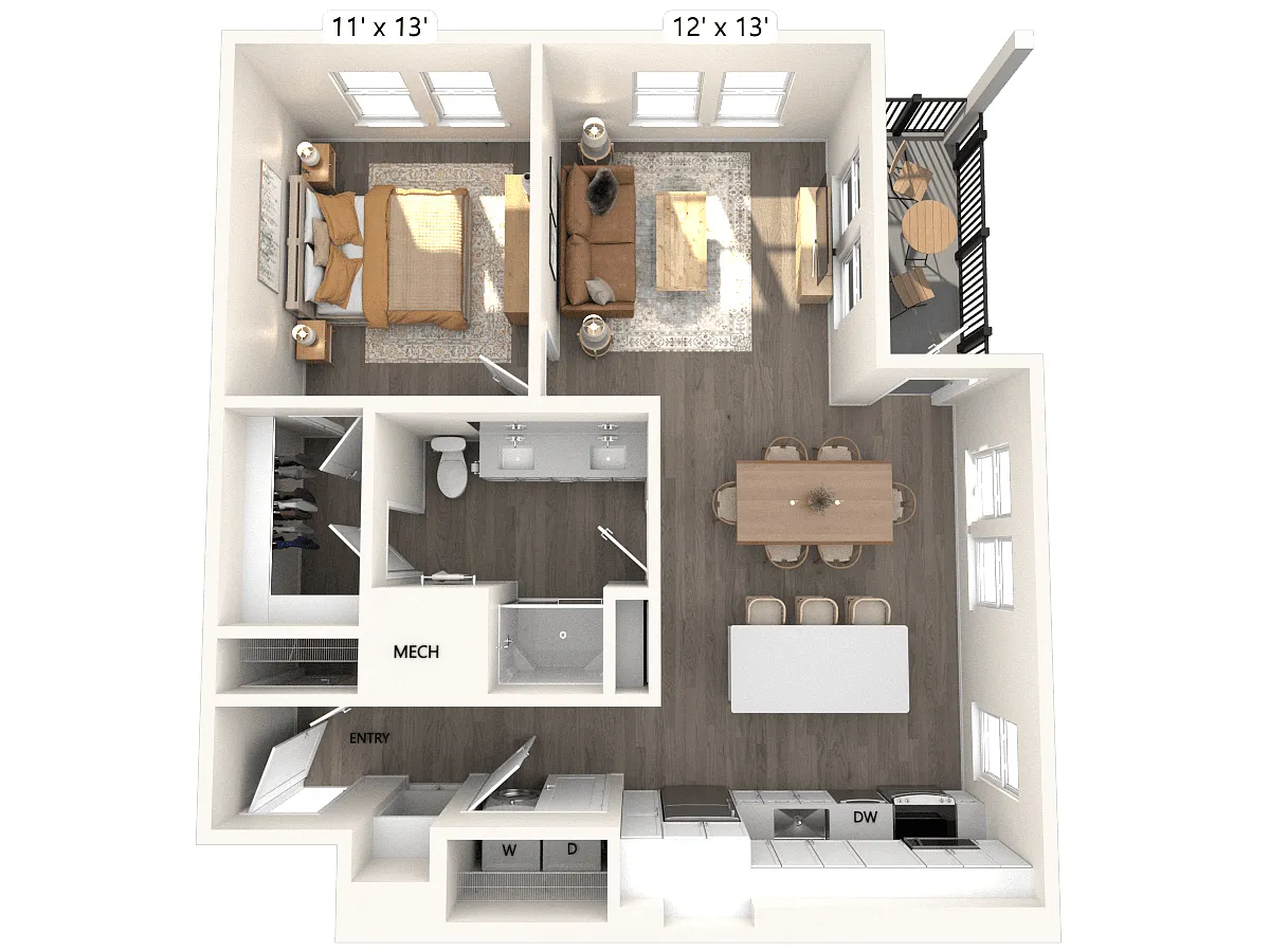 Floor plan A4-932sf