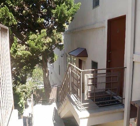 the Front Door of the Apartment as you can see it high up ne