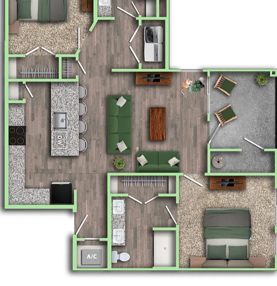 B3 floor plan Brio at Lookout