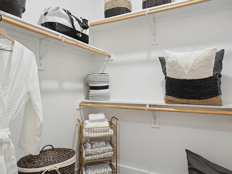 Apartment bedroom closet