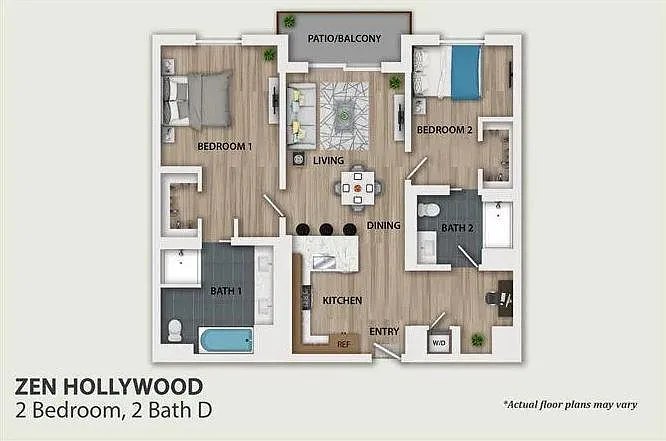 Floor plan 2 Bedroom B3
