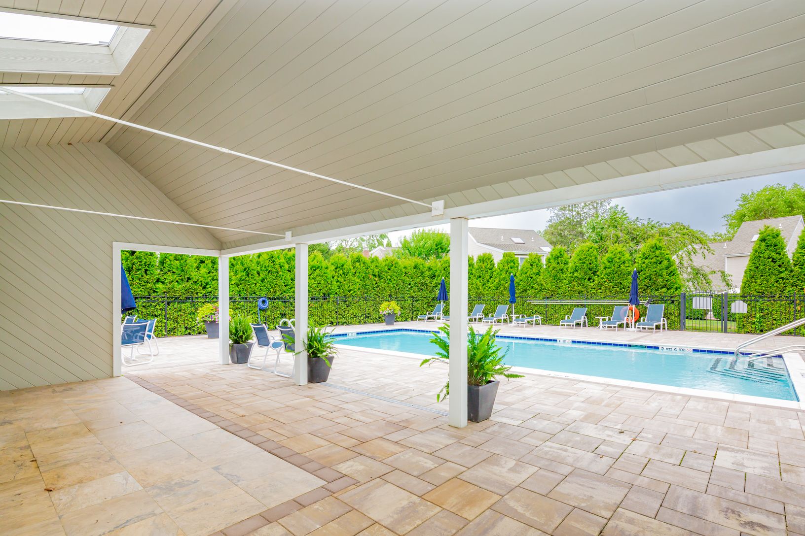 Community pool pavilion