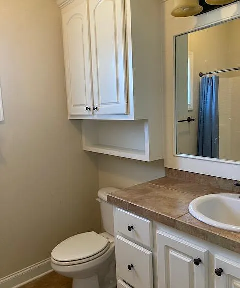 Hallway bathroom