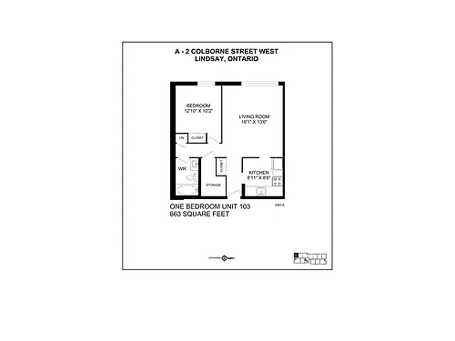 Floor plan 1bdrm 1 Bed 1 Bath 2